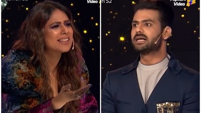 Vishal Aditya Singh and Nia Sharma on Ladies Vs Gentlemen season two. Vishal Aditya Singh and Nia Sharma on Ladies Vs Gentlemen season two.