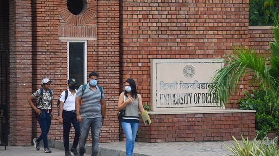 DU UG admission special cut-off list today; over 60,000 seats taken(HT Photo)