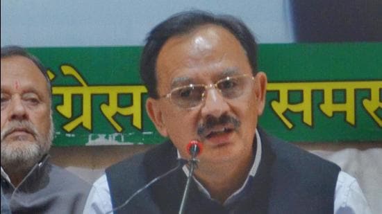 People from outside the state are being given jobs, especially at a time when unemployment is very high, which speaks volumes about the concern the BJP regime has for the educated jobless youth, said Harshwardhan Chauhan. (HT Photo)