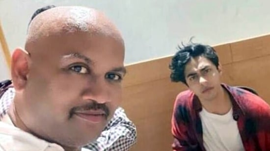 Private investigator KP Gosavi (left) allegedly accompanied NCB officials during the raid on the cruise ship on October 2. (File photo)