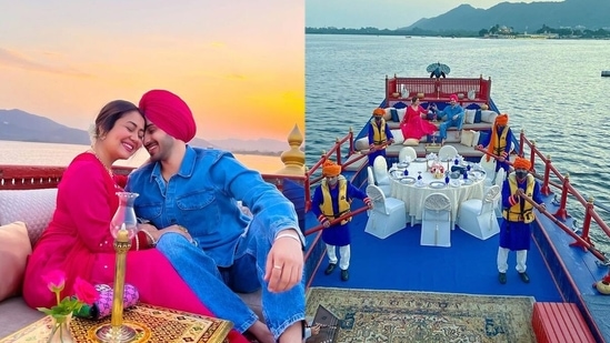 Neha-Rohanpreet and Rohanpreet Singh celebrate their wedding anniversary.&nbsp;