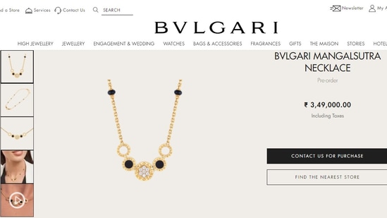 The Bvlgari mangalsutra originally costs <span class=