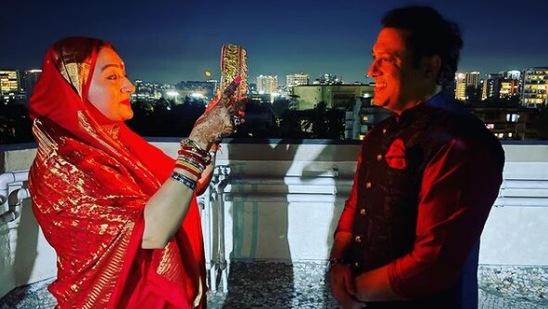 Govinda gave his wife Sunita Ahuja a car on the occasion of Karwa Chauth. The couple shared pictures on Instagram,