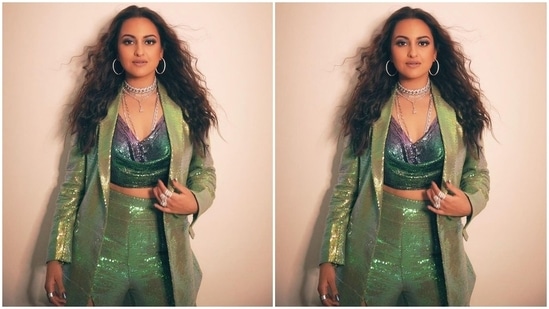 Mohit Rai took to Instagram to share Sonkashi's photos from the shoot. Describing her look, he captioned the images, "Dropping this hot vibe and blessing our timelines." And we totally agree with his caption.(Instagram/@mohitrai)