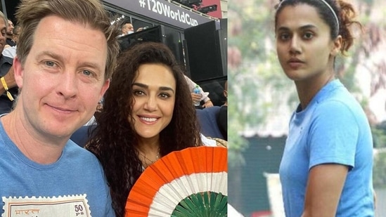 Preity Zinta and Taapsee Pannu reacted to India vs Pakistan on Twitter. 
