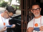 Aamir Khan debuted his new look as he stepped out in Mumbai on Tuesday.(Varinder Chawla)