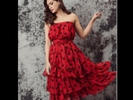 Kriti Sanon acing her look in a midi dress.(KritiSanon/Instagram) Kriti Sanon acing her look in a midi dress.(KritiSanon/Instagram)
