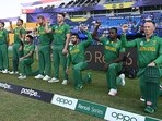 South Africa cricketers take the knee in their T20 World Cup opener against Australia. (Getty)