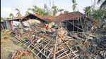 A house damaged due to Cyclone Amphan, at Kakdwip in the Sunderbans, West Bengal, on May 22, 2020. ht file photo A house damaged due to Cyclone Amphan, at Kakdwip in the Sunderbans, West Bengal, on May 22, 2020. ht file photo