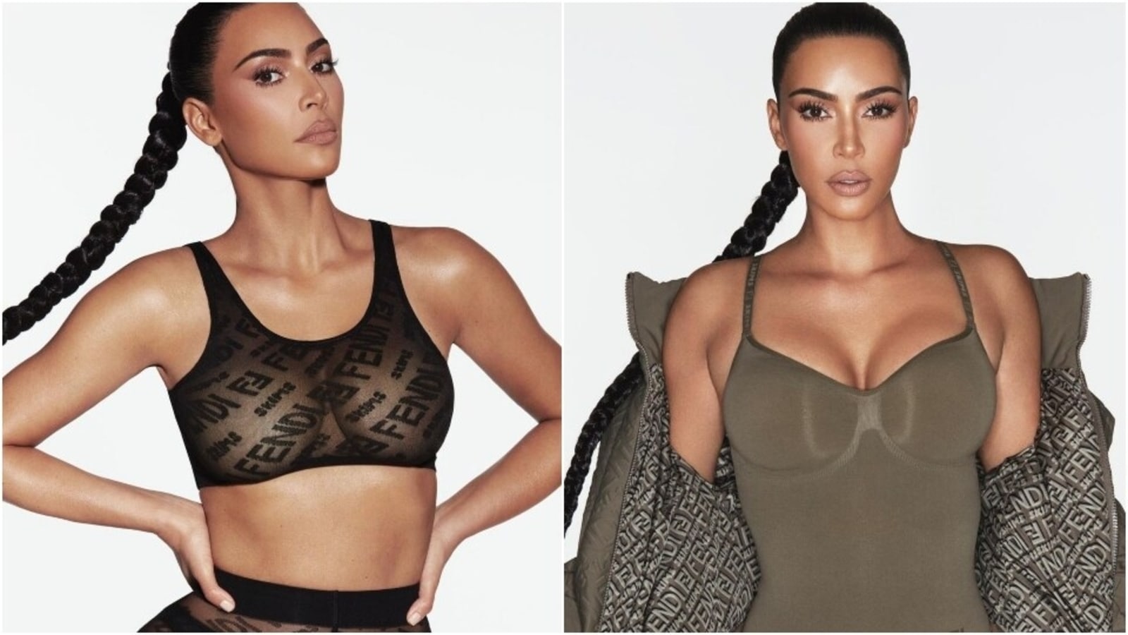 Kim Kardashian West's Skims collaborates with luxury label Fendi for new  shapewear collection