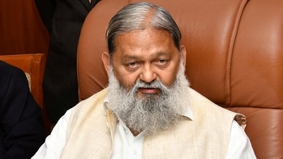 File photo of Haryana minister Anil Vij. (HT Photo)