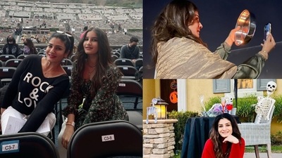 Raveena Tandon and her daughter Rasha are in the US. Raveena Tandon and her daughter Rasha are in the US. 