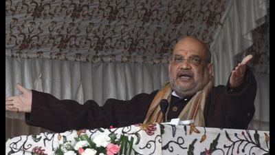 Union Home minister Amit Shah will reach Lucknow on Friday morning to chart BJP’s 2022 UP polls roadmap (HT file) Union Home minister Amit Shah will reach Lucknow on Friday morning to chart BJP’s 2022 UP polls roadmap (HT file)
