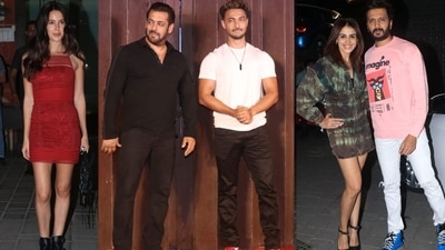 Isabelle Kaif, Salman Khan, Genelia and Riteish Deshmukh attended Aayush's birthday bash. (Varinder Chawla) Isabelle Kaif, Salman Khan, Genelia and Riteish Deshmukh attended Aayush's birthday bash. (Varinder Chawla)