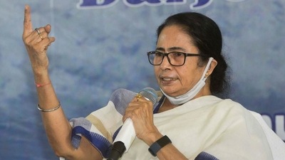 Mamata Banerjee, who is on a four-day tour of north Bengal since October 24, held an administrative meeting in Kurseong. (PTI PHOTO.)