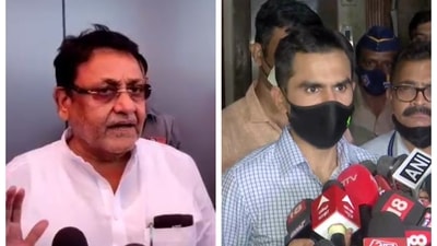 Nawab Malik has been attacking Sameer Wankhede for some time now. (File Photo) Nawab Malik has been attacking Sameer Wankhede for some time now. (File Photo)