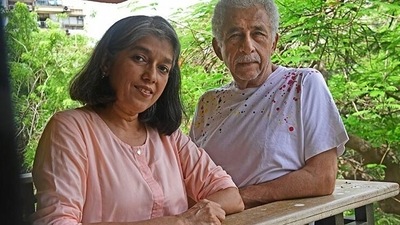 Ratna Pathak Shah and Naseeruddin Shah met during their theatre days. Ratna Pathak Shah and Naseeruddin Shah met during their theatre days. 