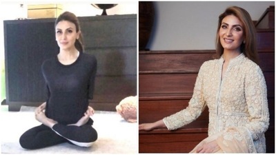 Riddhima Kapoor Sahni’s ‘yoga life’: This time a ‘not easy’ criss cross position (Instagram/@riddhimakapoorsahniofficial) Riddhima Kapoor Sahni’s ‘yoga life’: This time a ‘not easy’ criss cross position (Instagram/@riddhimakapoorsahniofficial)