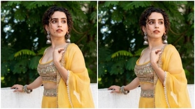 Sanya shared a set of pictures of herself in an ethnic ensemble and made her fans drool. (Instagram/@sanyamalhotra_) Sanya shared a set of pictures of herself in an ethnic ensemble and made her fans drool. (Instagram/@sanyamalhotra_)