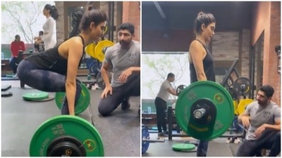 Another day, another workout video from Karishma Tanna’s gym diaries (Instagram/@karishmaktanna) Another day, another workout video from Karishma Tanna’s gym diaries (Instagram/@karishmaktanna)
