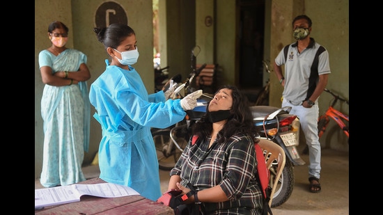 Lucknow district administration has started aggressive contact tracing of the positive cases . (PTI)