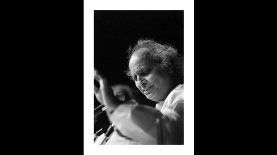 Classical vocalist, late Pt Jasraj, captured by Pasricha during one of his performances. Classical vocalist, late Pt Jasraj, captured by Pasricha during one of his performances.