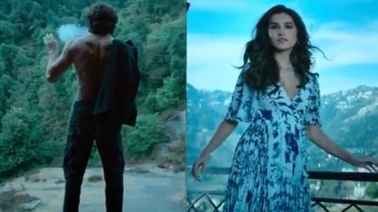 Tadap teaser shows Ahan Shetty and Tara Sutaria.&nbsp;