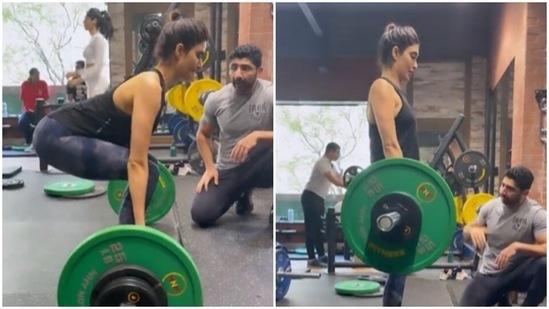 Another day, another workout video from Karishma Tanna’s gym diaries(Instagram/@karishmaktanna) Another day, another workout video from Karishma Tanna’s gym diaries(Instagram/@karishmaktanna)