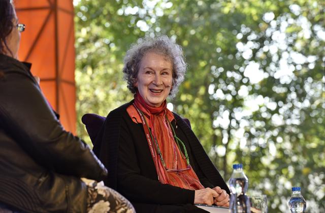 Margaret Atwood at the Jaipur Literature Festival on January 22, 2016. (Sanjeev Verma/Hindustan Times)