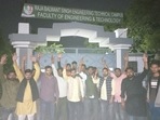 The RBS Engineering College in Agra suspended the three students from College Hostel on Monday.(HT_PRINT) The RBS Engineering College in Agra suspended the three students from College Hostel on Monday.(HT_PRINT)