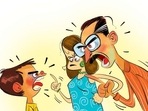 Covid-19 related parenting stress impacts eating habits of children, says study(Illustration by Siddhant Jumde) Covid-19 related parenting stress impacts eating habits of children, says study(Illustration by Siddhant Jumde)