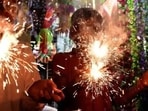 Bursting of firecrackers is not allowed in the national capital this Diwali.(File photo for representation)