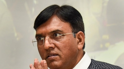 Union health minister Mansukh Mandaviya was charing a meeting with the state health ministers in Delhi. (PTI)