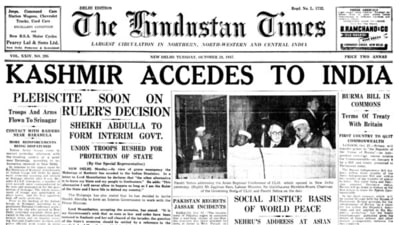 Kashmir accedes to India Kashmir accedes to India 