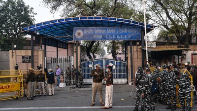 All the accused officials were posted in jail number 7 of Tihar, where the Chandra brothers were lodged until the morning of August 28. (Biplov Bhuyan/HT Archive)