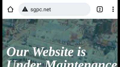 The SGPC website was hacked into on Monday; the Live Kirtan from Golden Temple, Amritsar, has also been halted. (SGPC website)