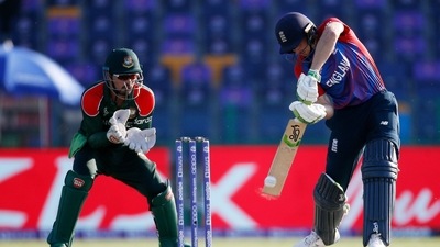 Cricket - ICC Men's T20 World Cup 2021 - Super 12 - Group 1 - England v Bangladesh - Zayed Cricket Stadium, Abu Dhabi, United Arab Emirates - October 27, 2021 England's Jason Roy in action REUTERS/Hamad I Mohammed (REUTERS)