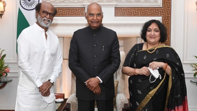 Rajinikanth and his wife also met President Ram Nath Kovind. (Instagram/@rajinikanth) 