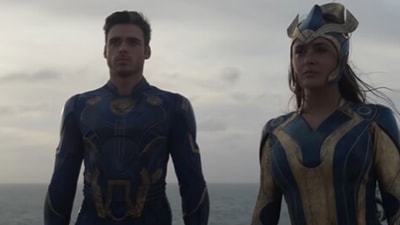 Richard Madden plays Ikaris, known as one of the most powerful Eternals. In the trailer, he's seen flying and shooting beams of light from his eyes.&nbsp; 