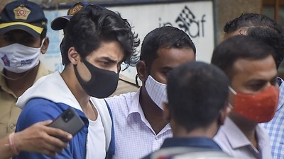 Aryan Khan's bail was rejected by the sessions court on October 20, and the Bombay high court will continue to hear arguments Wednesday. (PTI) Aryan Khan's bail was rejected by the sessions court on October 20, and the Bombay high court will continue to hear arguments Wednesday. (PTI)
