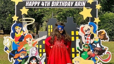 Asin’s daughter Arin turned four. Asin’s daughter Arin turned four.