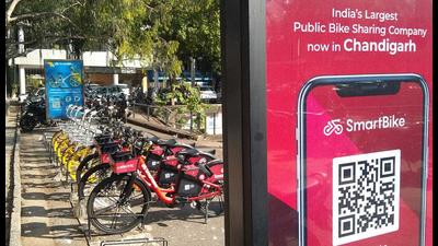 The second phase of the bicycle sharing project in Chandigarh plans to add another 1,250 smart cycles and 155 docking stations. (HT file) The second phase of the bicycle sharing project in Chandigarh plans to add another 1,250 smart cycles and 155 docking stations. (HT file)