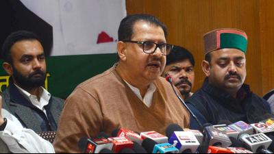 Congress co-incharge for Himachal Pradesh Sanjay Dutt said that during the campaign for the Himachal bypolls the BJP had deviated from the main issues of the people and tried to cover its failures. (Deepak Sansta / HT)