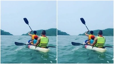 She also wrote about the time that they got stuck in the waters and had a whole lot of adventure. (Instagram/@gulpanag) She also wrote about the time that they got stuck in the waters and had a whole lot of adventure. (Instagram/@gulpanag)