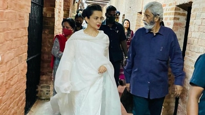 In her Instagram post, Kangana said she was ‘shaken to the core’ on seeing the cell and learning about Veer Savarkar. In her Instagram post, Kangana said she was ‘shaken to the core’ on seeing the cell and learning about Veer Savarkar.