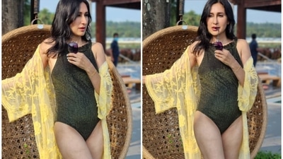 Teejay Sidhu poses at a resort in Goa. Teejay Sidhu poses at a resort in Goa.
