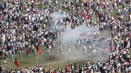 Seven IEDs went off on October 27, 2013, before a rally by Narendra Modi, then the BJP’s prime ministerial candidate. (Hindustan Times) Seven IEDs went off on October 27, 2013, before a rally by Narendra Modi, then the BJP’s prime ministerial candidate. (Hindustan Times)