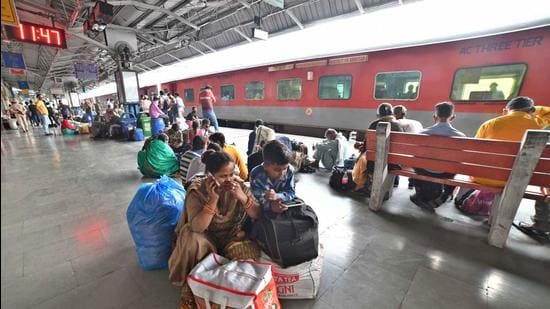 In order to get their refund online, passengers have to submit a ticket deposit report at the IRCTC app. (HT file photo)
