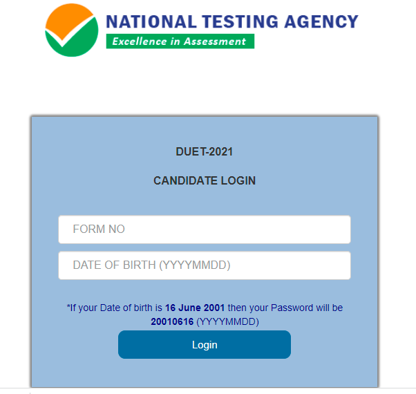 DUET Score Card 2021 released for more 21 courses, download link here (nta.ac.in)
