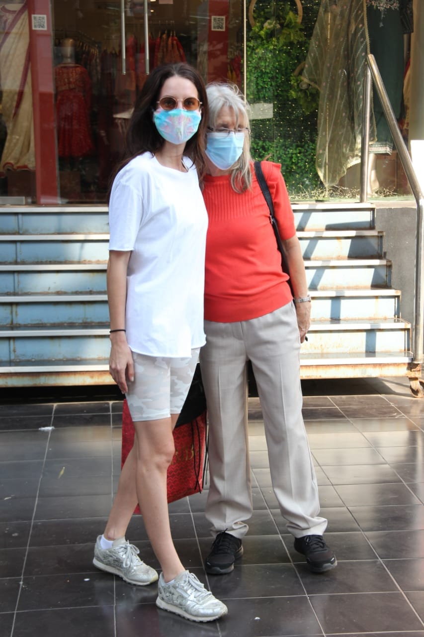 Katrina Kaif's mother, Suzanne Turquotte and sister, Isabelle Kaif spotted leaving a Biba store (Varinder Chawla)